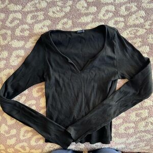 Black brandy Melville long sleeve shirt